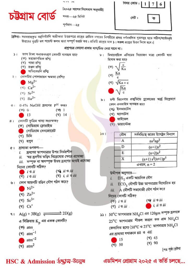 Board-HSC-2025-Chemistry-1st-paper-Solution